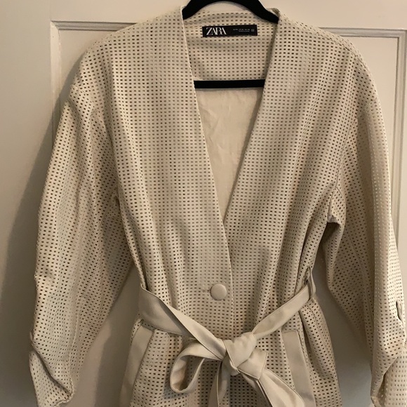 Vegan leather Perforated Jacket - Picture 1 of 8